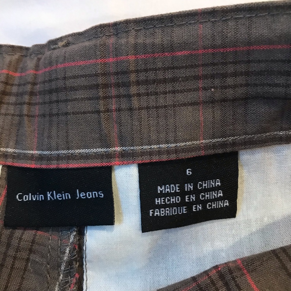 Calvin Klein shorts.